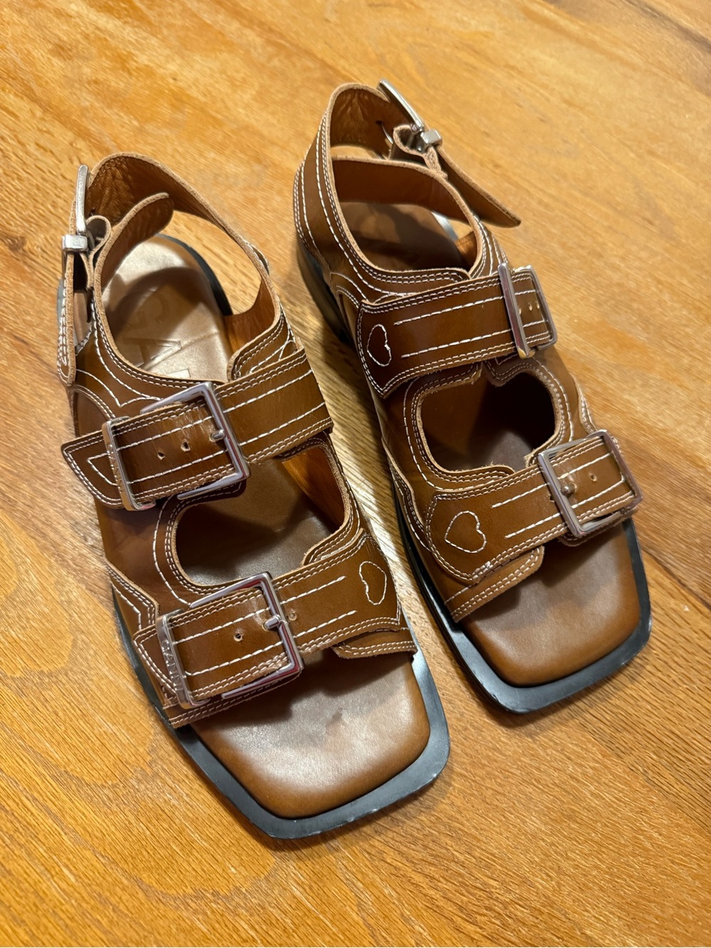 Ganni Buckle Sandal